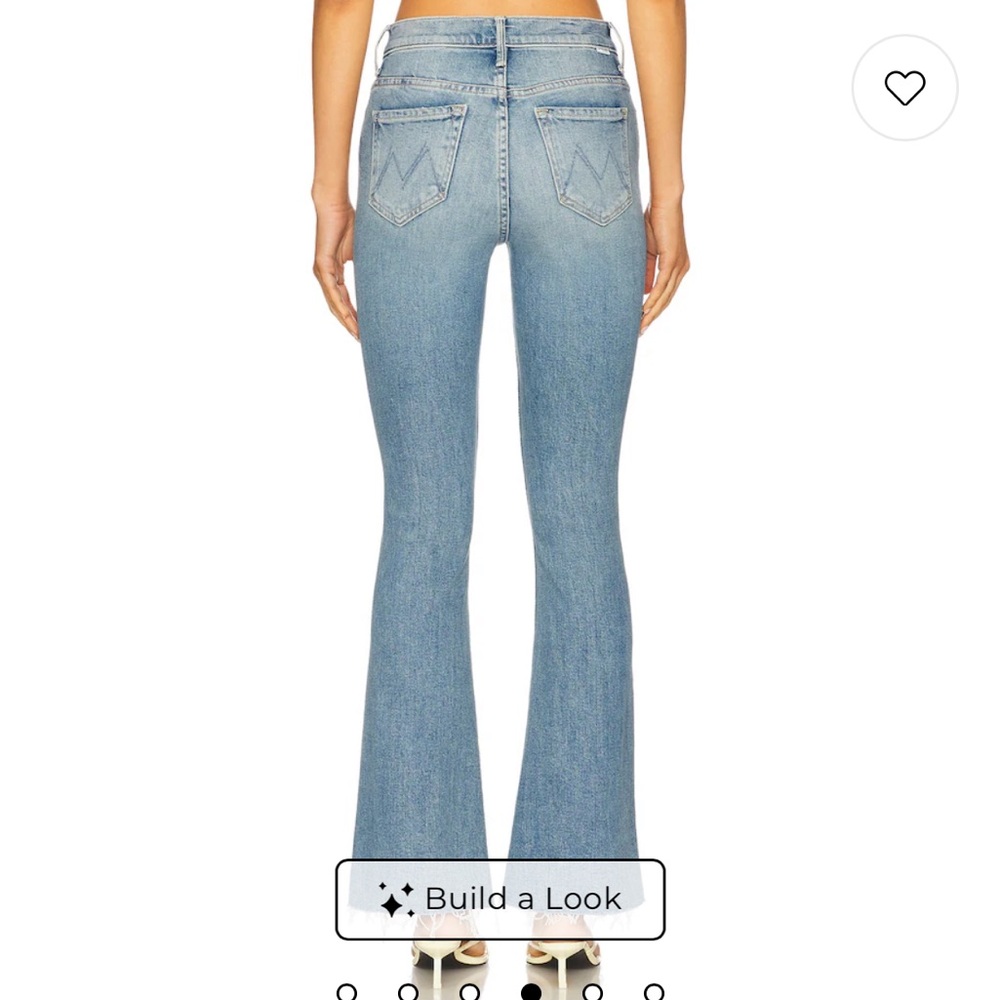 MOTHER Light Blue High-Rise Flare Jeans - Picture 2 of 13